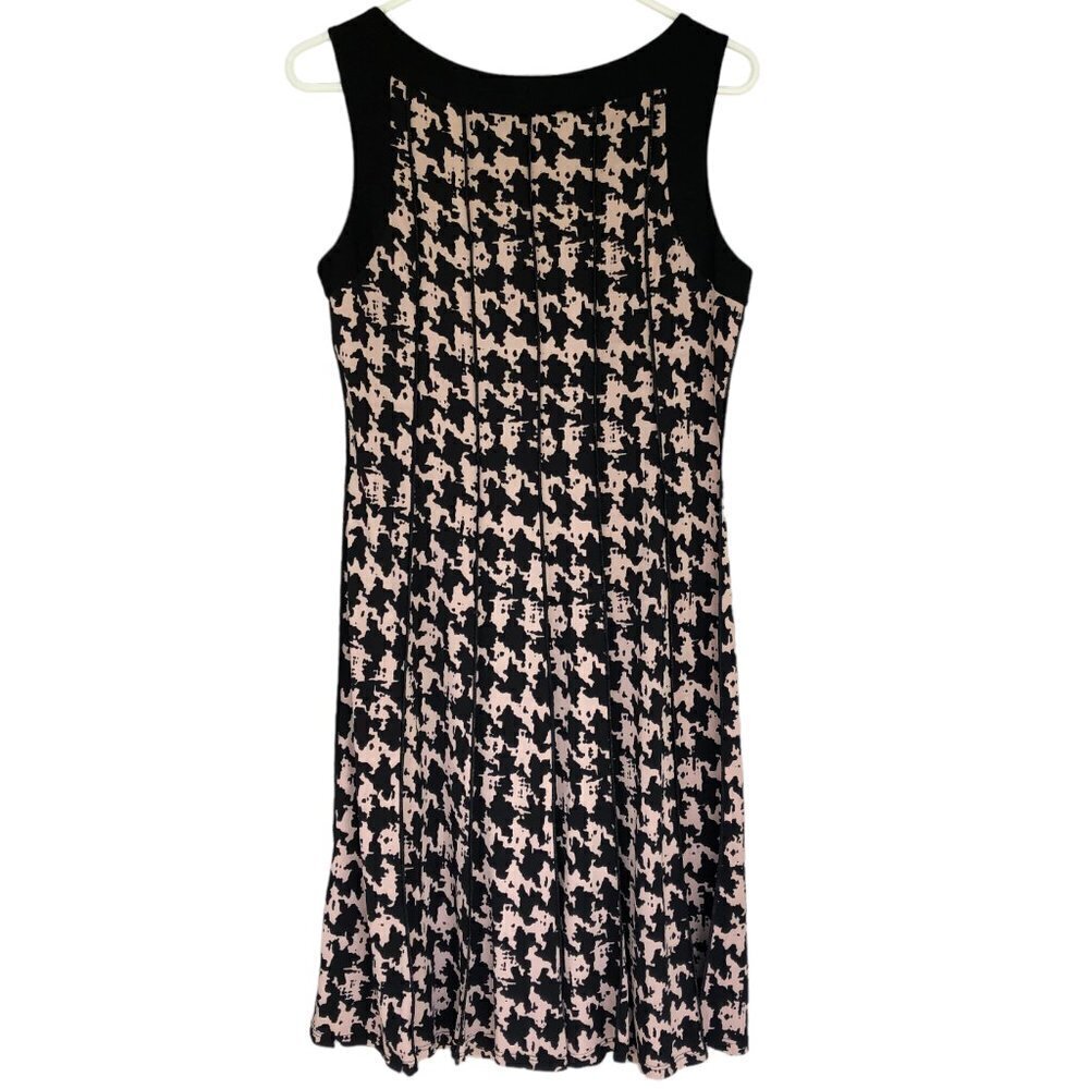 Perceptions New York Black and Tan Fit & Flare Dress Size Small EUC Stretch - Picture 4 of 5